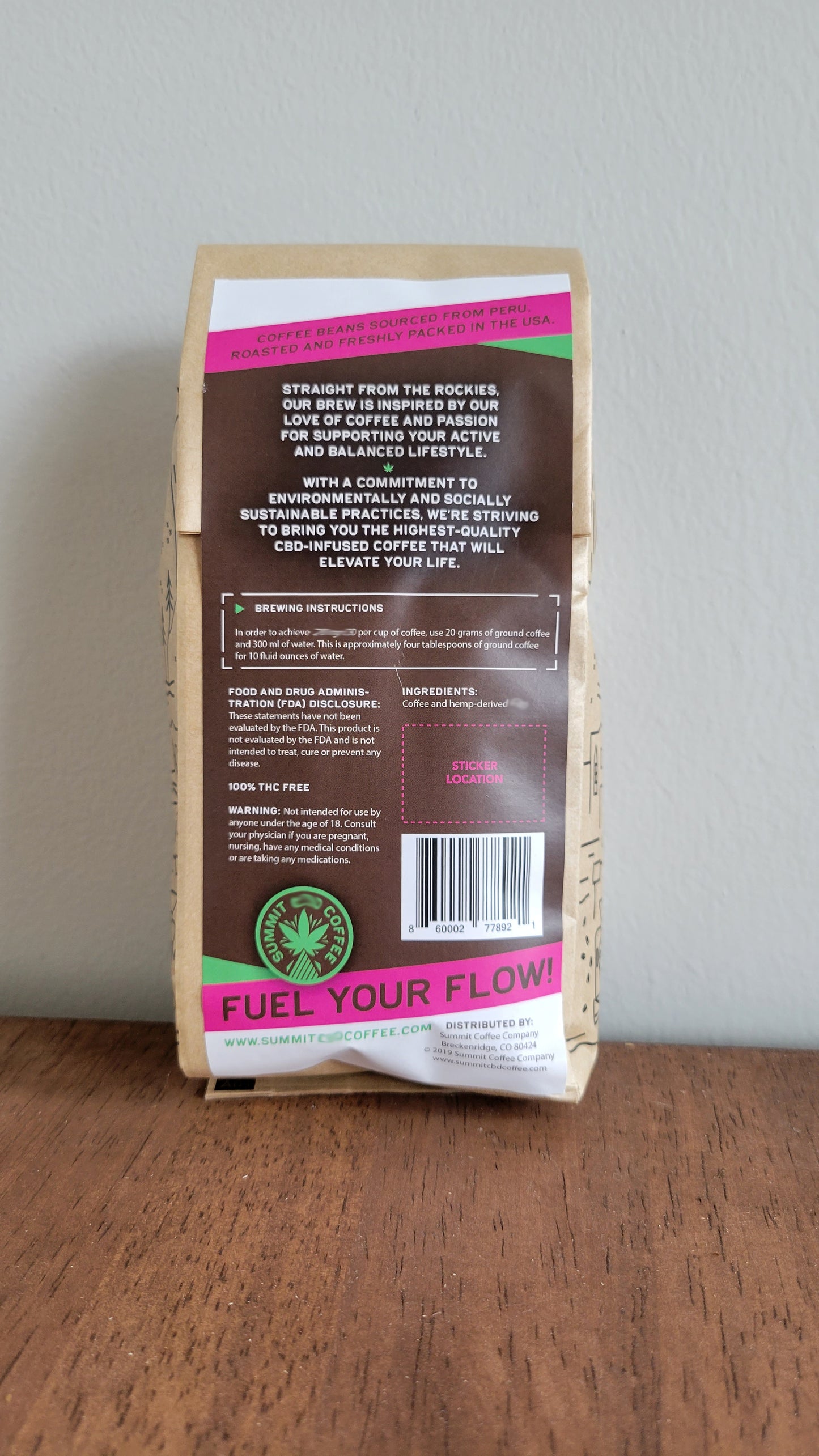 12 oz MCT Oil Infused Coffee Bags - Caffeinated